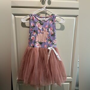 Floral Bunny Dress with Tulle Skirt